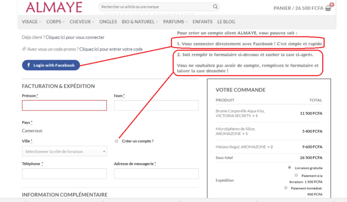 almaye création compte