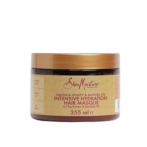 SHEA MOISTURE - Masque Hydratation Intense MANUKA Honey & MARUFA OIL, 355 ml