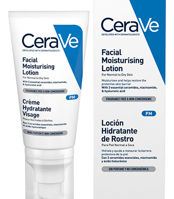 CERAVE - Crème Hydratante Visage Pour les Peaux Normales à Sèches 52ml