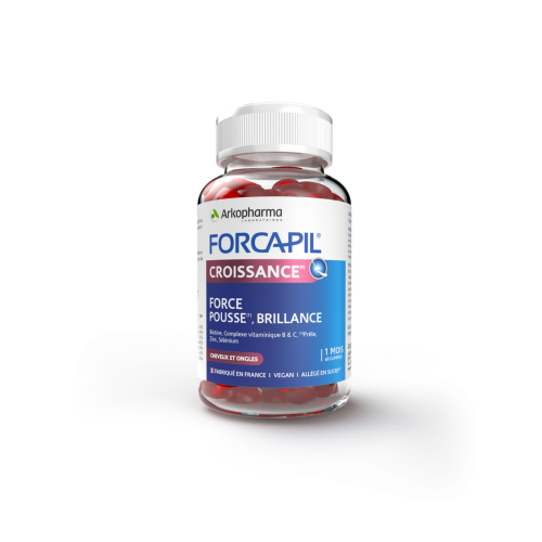 FORCAPIL - Cheveux & Ongles, Gummies Croissance, 1 mois 60 bonbons