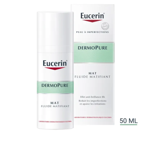 EUCERIN - Fluide Matifiant Peaux Grasses, 50ml