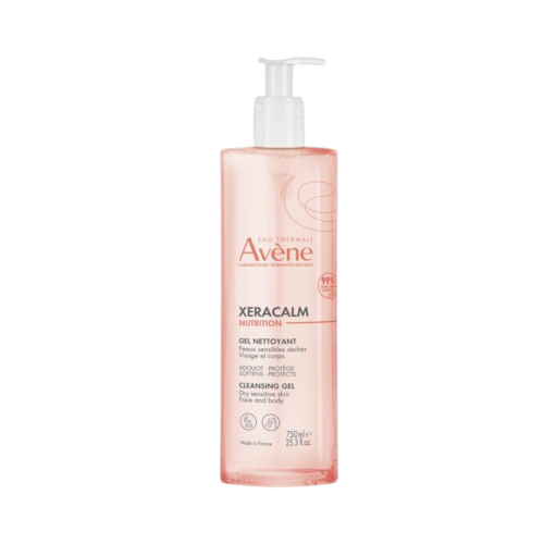 AVENE -  Gel Nettoyant  Peaux Sensibles et Sèches, 500ml