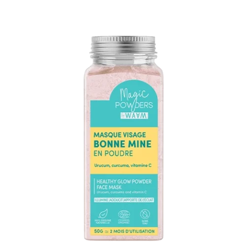 WAAM - Masque Visage Bonne Mine en Poudre, 50g