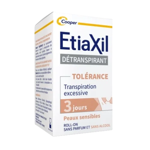 ETIAXIL - Roll-On Détranspirant Tolérance 3 jours Sans Alcool, 15ml
