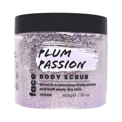 FACE FACTS - Plum Passion - Gommage Corps Peaux Sèches, 400g