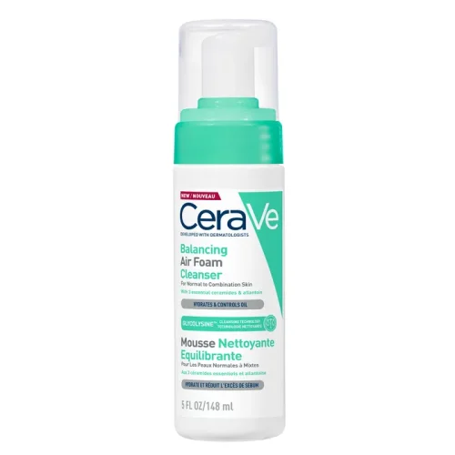 CERAVE - Mousse Nettoyante Equilibrante Visage Peaux Normales à Mixtes, 148ml
